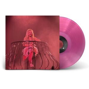 Sabrina Carpenter Feather 7” Vinyl, Pink Glitter